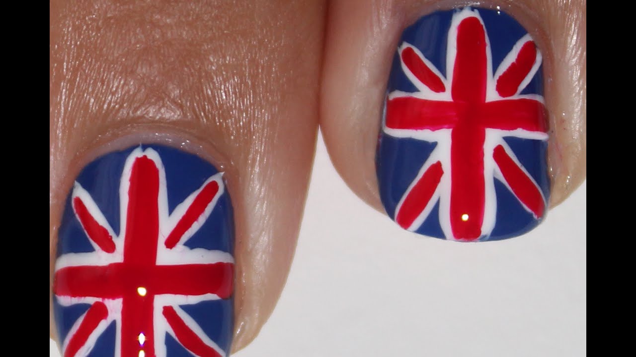 Union Jack Nail Decals - wide 1