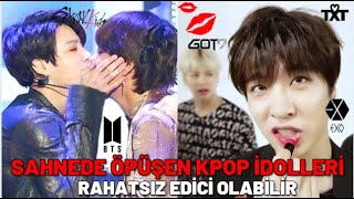 Sahnede Öpüşen Kpop idolleri |Txt,Bts,Got7,Bp...| [Türkçe Altyazılı] | Rahatsız 
