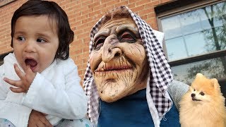 Grandma Kids Pretend Play In Real Life / Granny's Surprise visit to Jai Bista Show