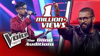 Imesh Madushanka | Yaara O Yaara | Blind Auditions | The Voice Teens Sri Lanka