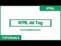 HTML dd Tag