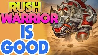 Hearthstone Decklist Rush Akali Rhino Warrior Rastakhans Rumble Gasenpai