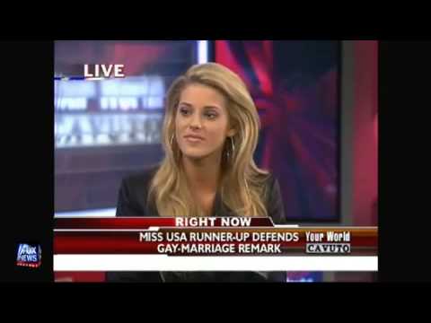 Miss California, Carrie Prejean, on Fox News