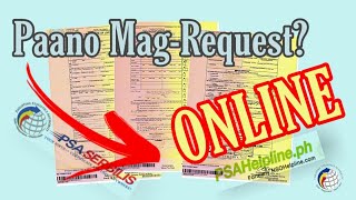Psa Online How To Request Birth Marriage Cenomar & Death Certificate