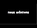 CONJUGAISON = Acheter = Indicatif Présent