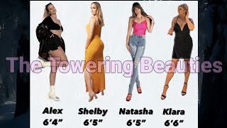 The Tall Towering Beauties | Very Tall Girls | Tall Woman Height Comparison