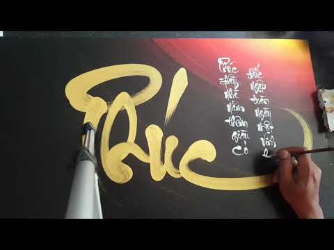 Đào Chiến - Thư Pháp chữ Phúc