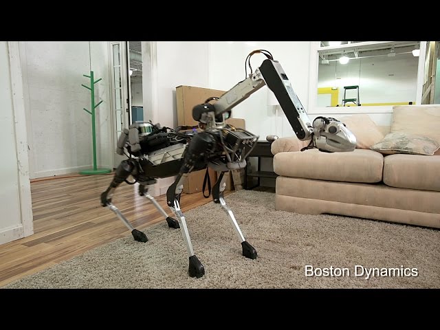 SpotMini Is The New Smaller Four Legged Robot From Boston Dynamics - Video