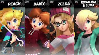 Inkling Fashion Battle Peach Vs Daisy Vs Zelda Vs Rosalina & Luma