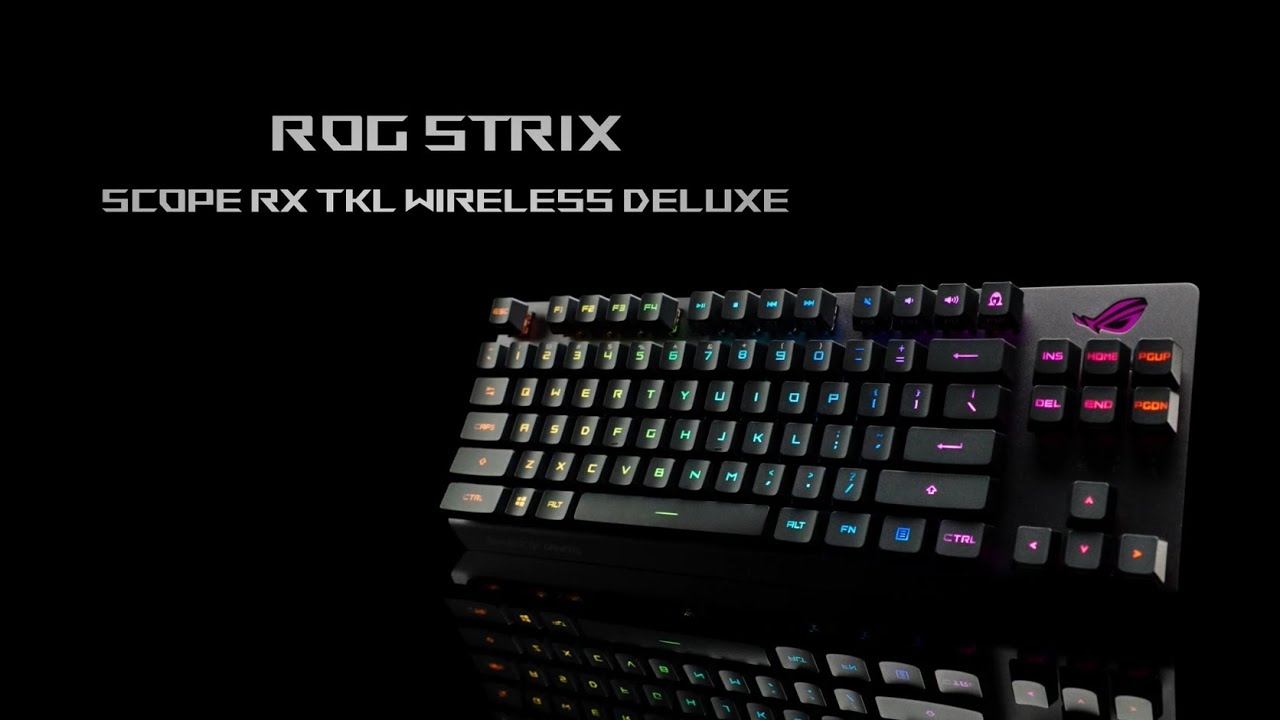 ASUS ROG STRIX Scope RX TKL Wireless Deluxe ROG RX Red Optik Mekanik Gaming Klavye