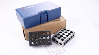 Dasqua Ultra-Precision 1-2-3 Blocks Matched Pair Hardened Steel 23 Holes 1X2X3 Set 42-105-S01
