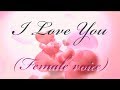 I Love You (female) Most Romantic Whatsapp Status Hindi Dil ye kehta hai kano me tere : आई लव यू