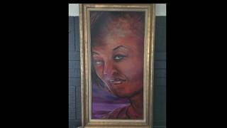 Michelle Obama Portrait Painting Process