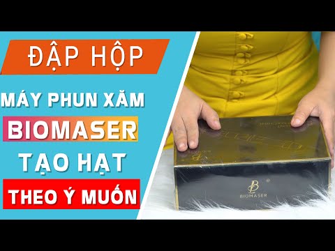 Dùng kĩ thuật quả lắc test máy phun xăm tạo hạt theo ý muốn Biomaser Jolie Nguyen