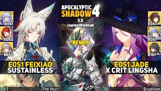E0S1 Feixiao Sustainless & E0S1 Jade X Crit Lingsha Apoc 4 Honkai Star Rail 3.5