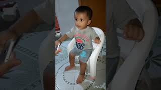Sitting and playing with chair #trendingshorts #baby #moy #ytshort #cutebaby #vi