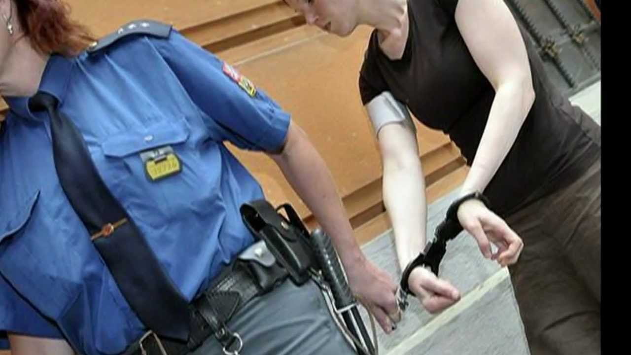 Handcuffed omorashi torture