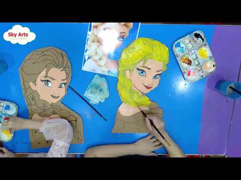 HƯỚNG DẪN VẼ VÀ TÔ MÀU CÔNG CHÚA ELSA | | Elsa coloring