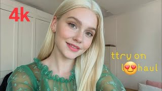 4K Shein Try-On Haul Lingerie 2025 Micro Bikini, See-Through Transparent Lingerie