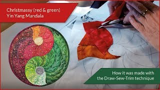 How it was made - Christmassy YinYang Mandala (DST / Time-lapse)