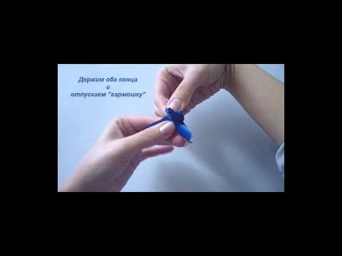 Как сделать из ленты и нитки розу Как сделать из ленты и нитки розу