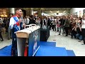 louis smith - gymnast gives impromptu performance at book signing in canary wharf - extended