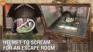 "Helmet to scream" for an escape room