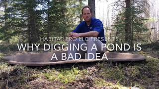 Digging A Deer Waterhole Is A Bad Idea So Whats The Best Option? Deer Pond