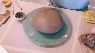 Multi Section Clay Vase