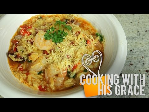 Photo Orzo Pasta Recipes With Shrimp