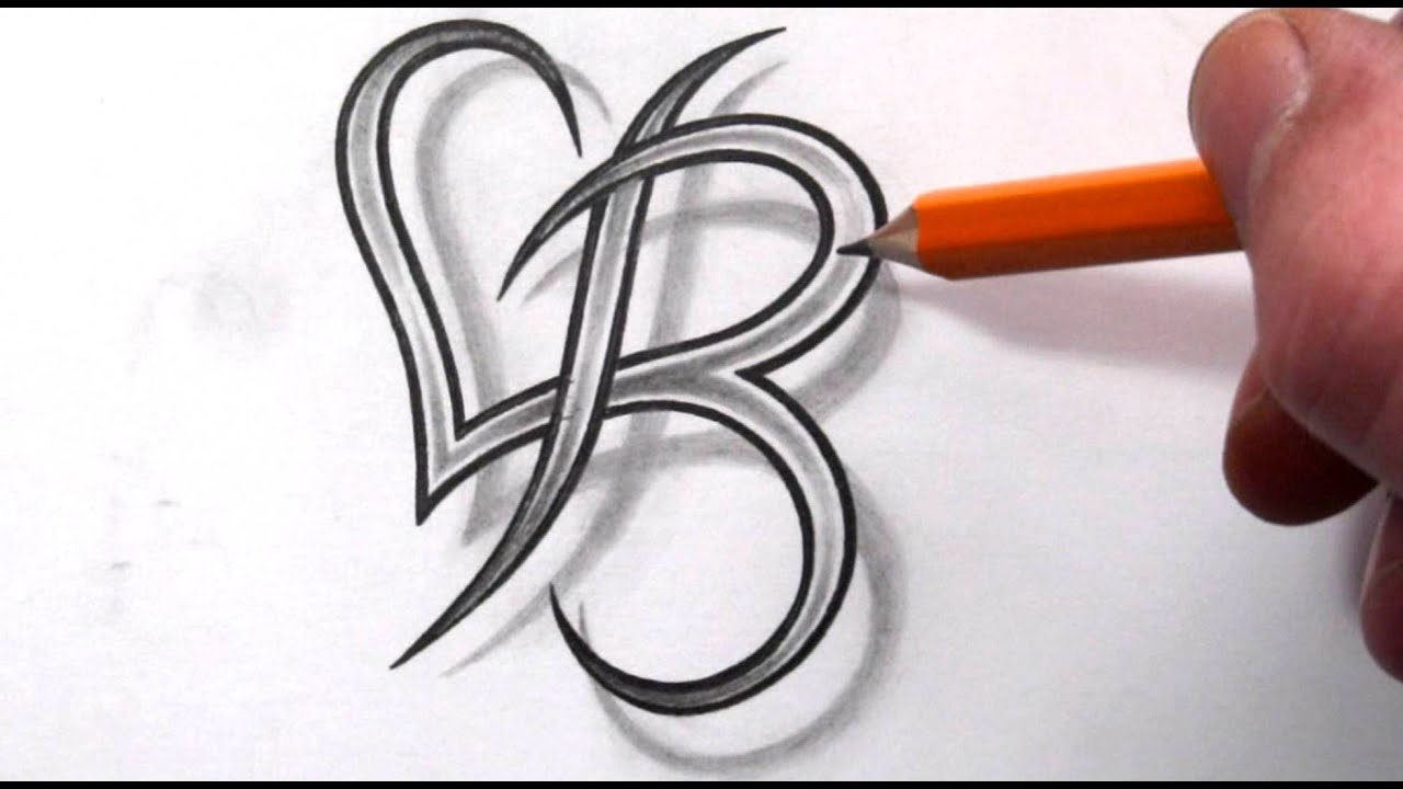 Tattoo Design Letters B