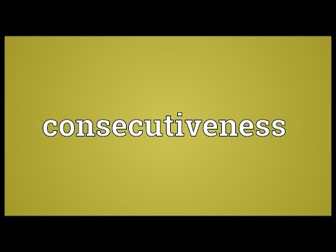 Header of consecutiveness