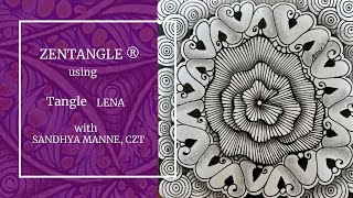 Zentangle Mini Project With Tangle Lena Beginners Tutorial