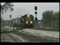 NS Train 290 (SD40-2, NYS&W B40-8) at east end of dean siding. Erie, PA. Date 5-24-96. Time 1:25 pm.