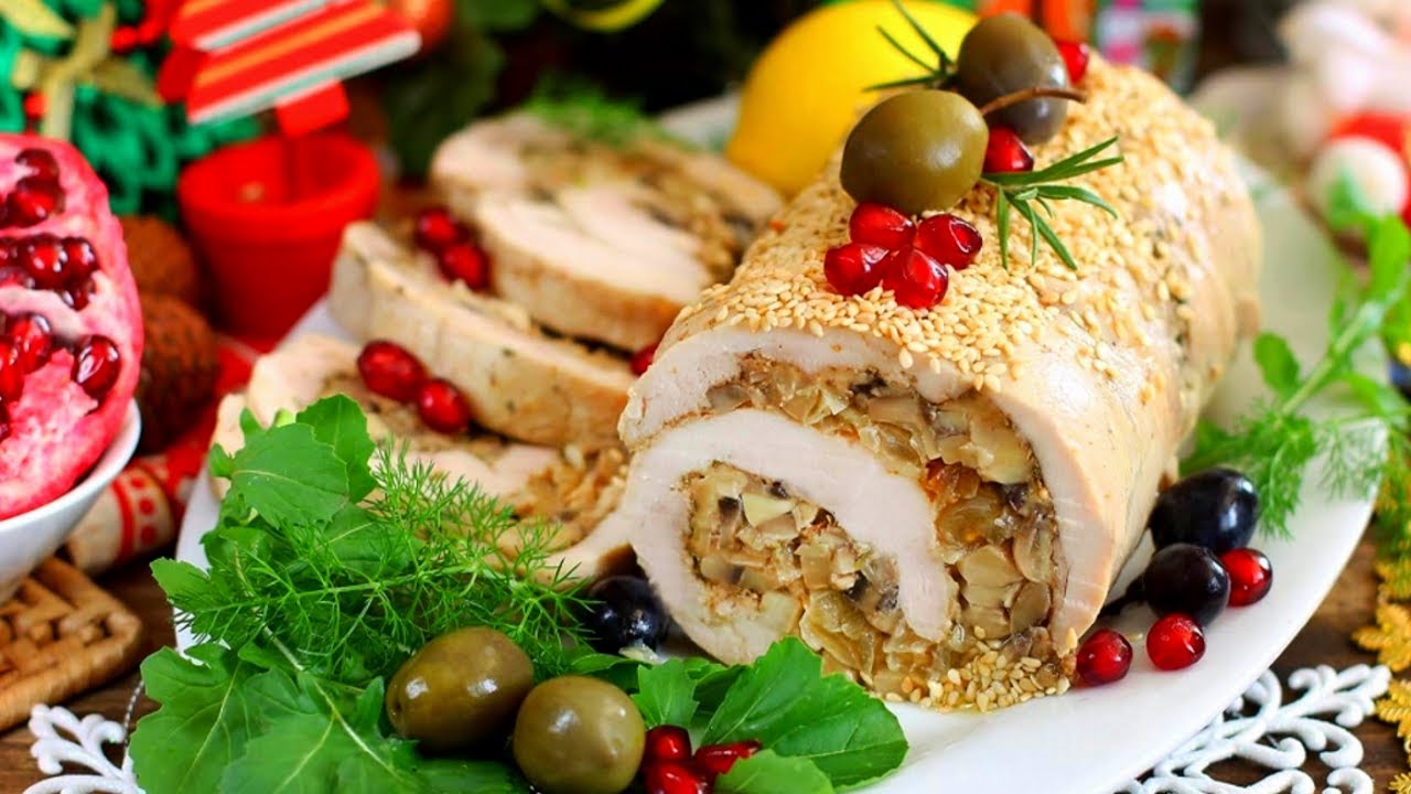 Рецепт Куриных Рулетиков С Грибами