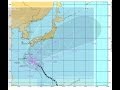 台風27号 予想進路 気象庁 米軍 比較 22日22時