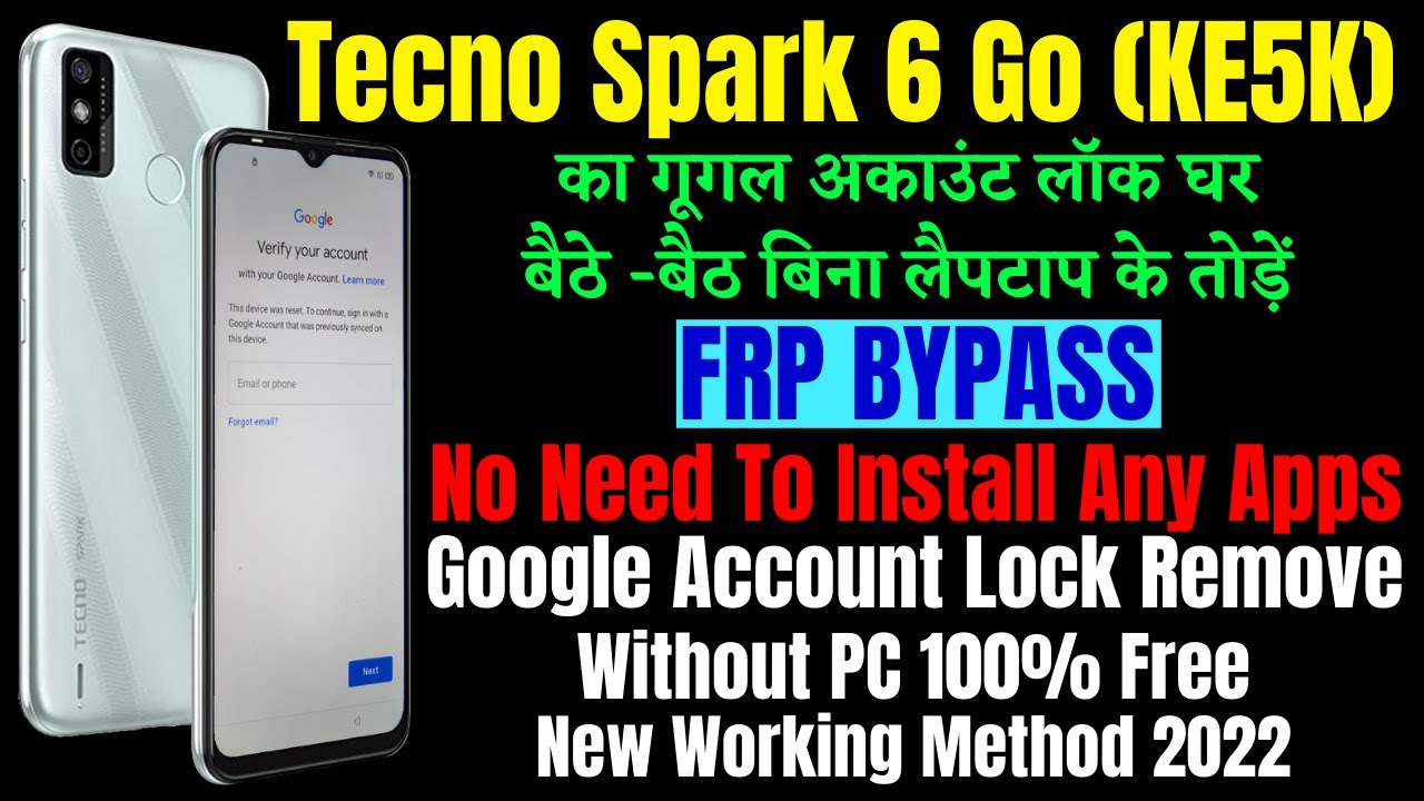 Tecno Spark 6 Go (ke5k) Frp Bypass Without Installing Tecno Spark 6 Go (ke5k) Frp Bypass Without Installing