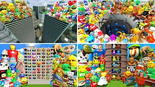 All Brainrot Vs 3D Sanic Clones Memes Spartan Kicking Big City Water Pit Tallgr In Gmod