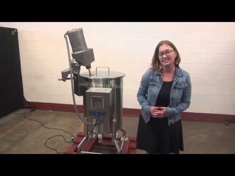 30 GAL 316 Stainless Steel Single Wall Mixing Tank Demonstration