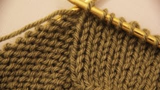 How to Knit - Knit Stitch Beginner (with closed Captions CC). ????? ?? ???? ?...