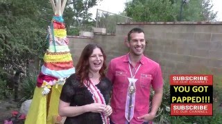 Brendon Villegas and Rachel Reilly talk about their baby at their Baby Shower at their home in West