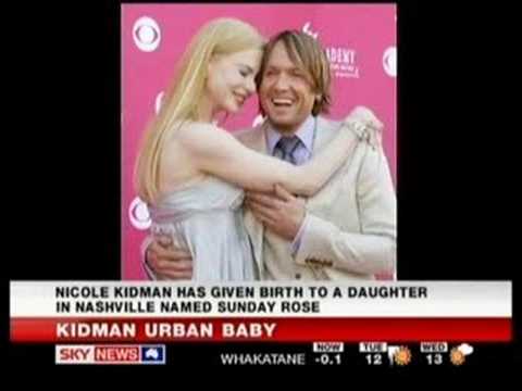 (Sky News) Nicole Kidman and husband country singer Keith Urban welcome baby nicole kidman house in nashville. (Sky News) Nicole Kidman and husband country singer Keith Urban welcome baby