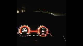 BMW 5 F10 270km/h+ üstü yüksek hız gece snap story hayalet gösterge