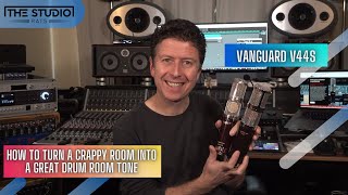 Small Studio? How To Fake A Great Drum Room Tone - Vanguard V44S Microphone gen2.