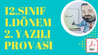 12.Sınıf 1.Dönem 2. Yazılı Provası