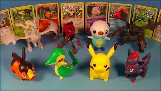 2011 POK??MON BLACK and WHITE SET OF 8 McDONALD'S HAPPY MEAL KIDS TOY'S VIDEO REVIEW