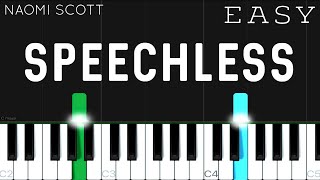 Naomi Scott - Speechless (Aladdin) | EASY Piano Tutorial