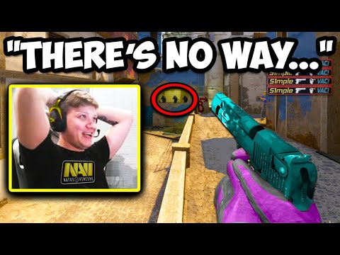 S1MPLE RAN OUT MID AND ONE DEAGED EVERYONE! CS:GO Twitch Clips