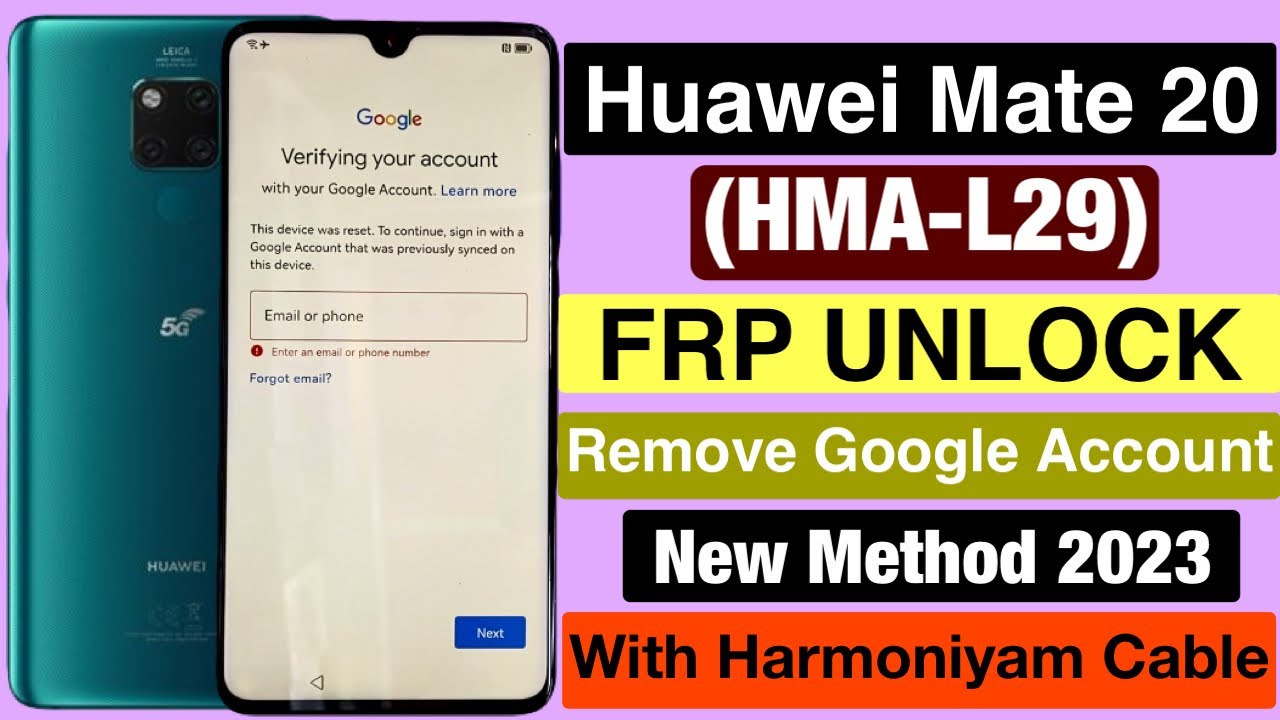 Huawei Mate 20 (HMA-L29) Frp Remove Done Unlock Huawei Mate 20 (HMA-L29) Frp Remove Done Unlock