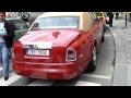 Red Rolls Royce Phantom in Prague HD
